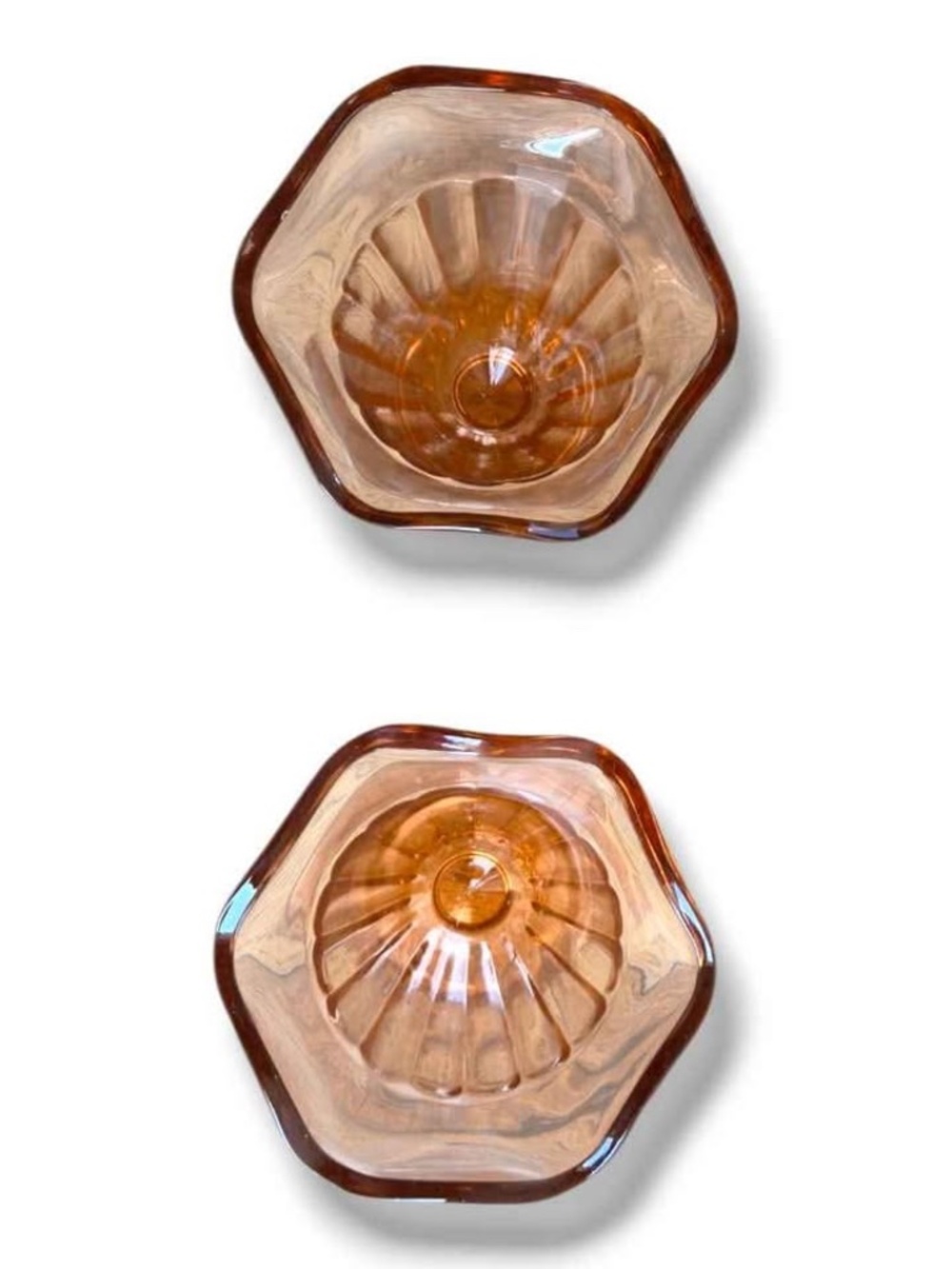 Pink Glass Ice Cream Cups - Picture 2 of 6